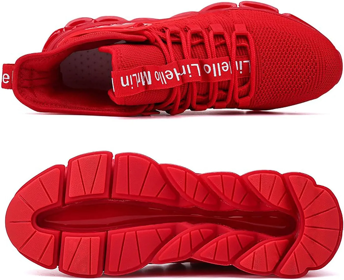 DUDHUH Running Shoes for Men Comfortable Athletic Cross Trainer Casual Walking Fashion Mens Tennis Sock Sneakers