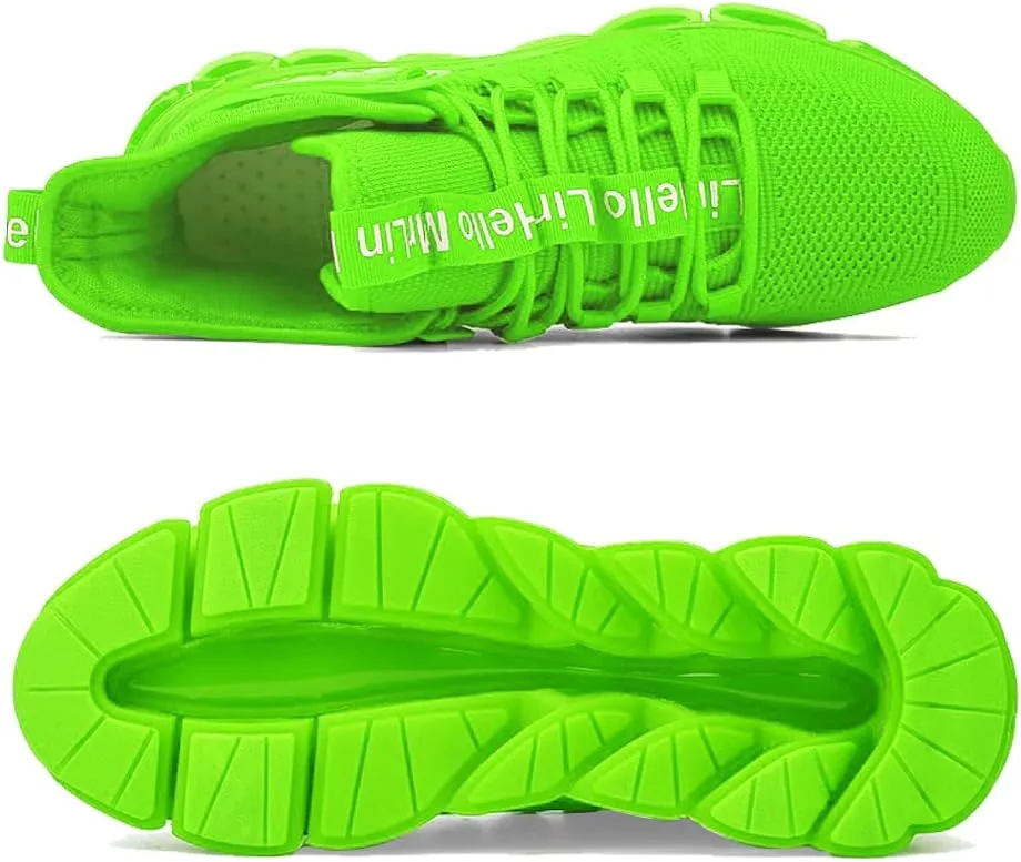 DUDHUH Running Shoes for Men Comfortable Athletic Cross Trainer Casual Walking Fashion Mens Tennis Sock Sneakers