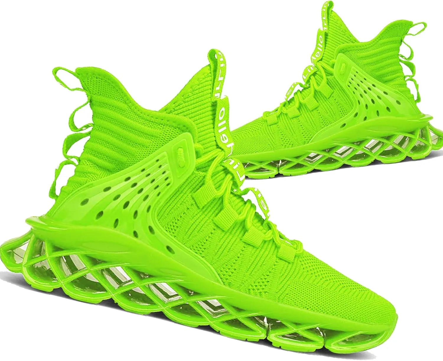 DUDHUH Running Shoes for Men Comfortable Athletic Cross Trainer Casual Walking Fashion Mens Tennis Sock Sneakers