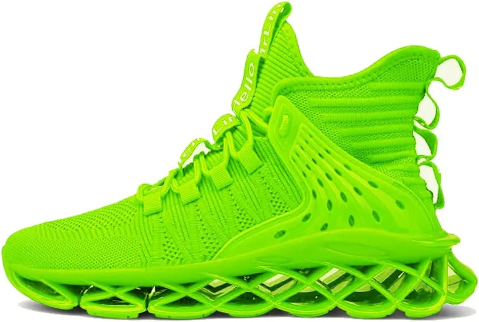 DUDHUH Running Shoes for Men Comfortable Athletic Cross Trainer Casual Walking Fashion Mens Tennis Sock Sneakers