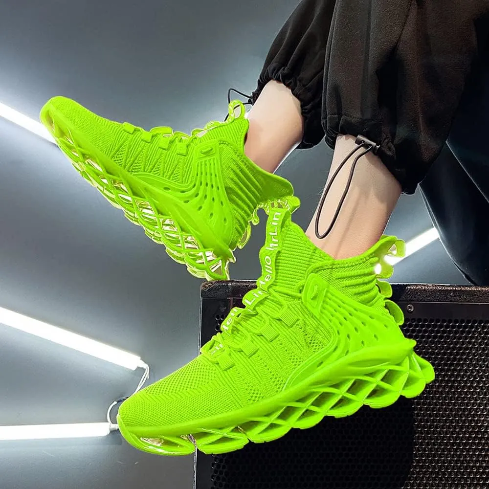 DUDHUH Running Shoes for Men Comfortable Athletic Cross Trainer Casual Walking Fashion Mens Tennis Sock Sneakers