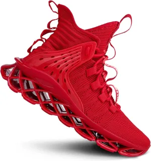 DUDHUH Running Shoes for Men Comfortable Athletic Cross Trainer Casual Walking Fashion Mens Tennis Sock Sneakers