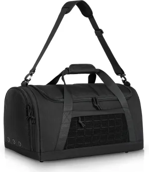 DULCE DOM Tactical Military Gym Duffle Bag, Rugged Fitness Bags for Men & Women, Weekender Travel Workout Camping or Laundry Sports Bag, Offering Spacious and Organized Storage with Shoe Compartment