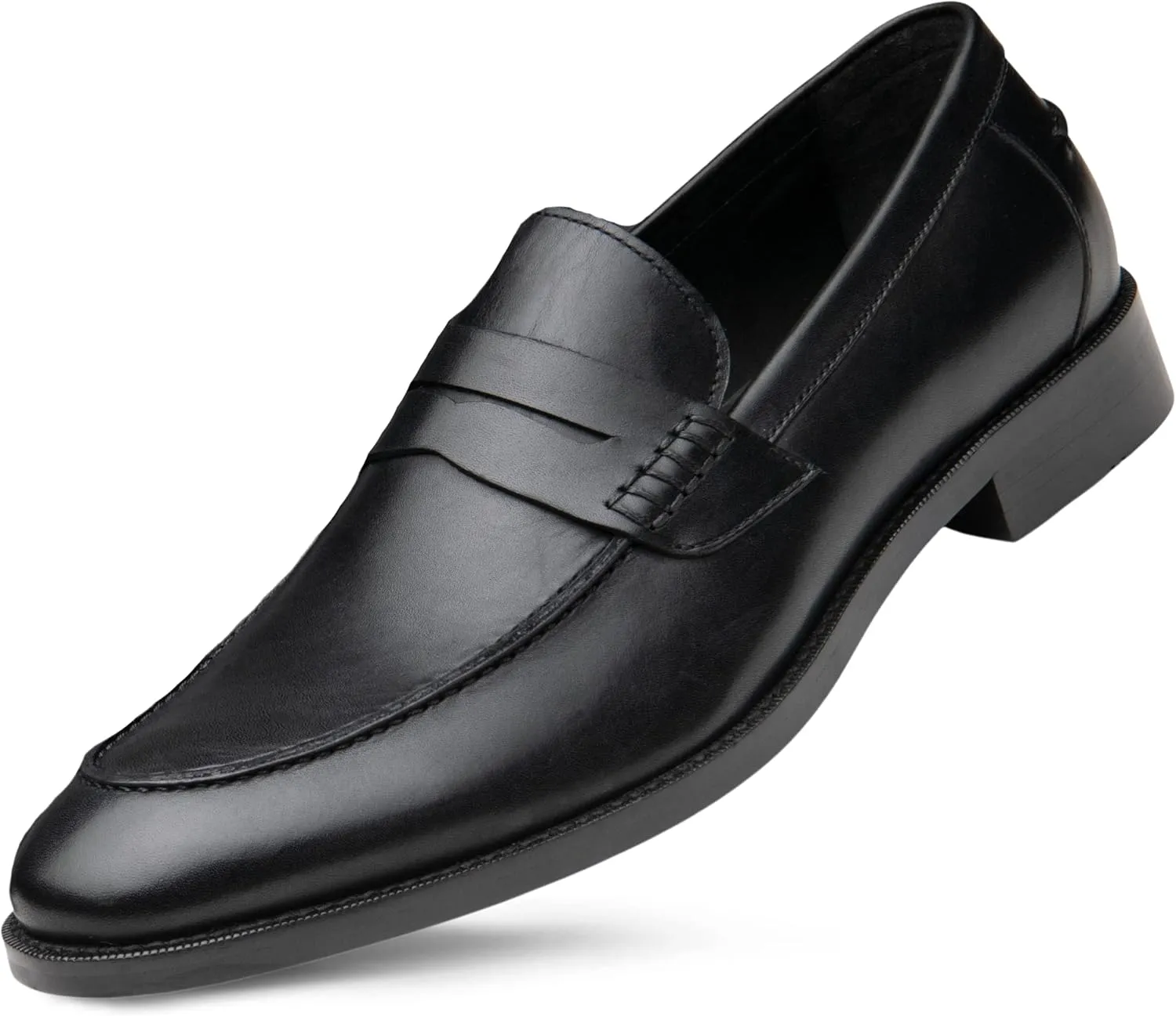 Dunross & Sons Mens Loafer Shoes. Leather Penny Loafer for Men, Slip-On Formal Business Shoes.