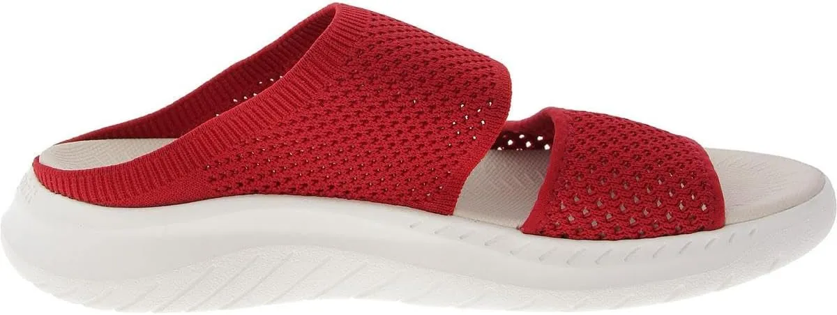 Easy Spirit Womens Davera 2 Open Toe Slip On Slide Sandals