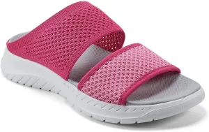 Easy Spirit Womens Davera 2 Open Toe Slip On Slide Sandals