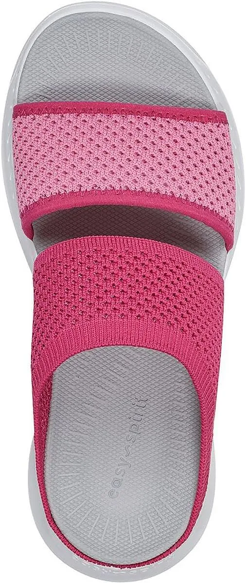 Easy Spirit Womens Davera 2 Open Toe Slip On Slide Sandals