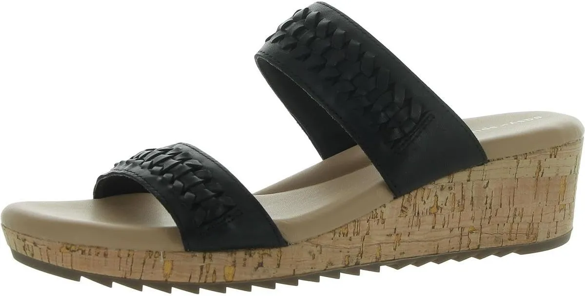 Easy Spirit Womens Lillia Cork Open Toe Slide Sandals