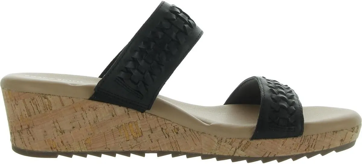 Easy Spirit Womens Lillia Cork Open Toe Slide Sandals