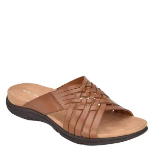 Easy Spirit Women's Meadow Slide Sandal, Cognac 210, 9 Wide