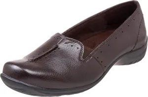 Easy Street Women's Purpose Slip-On,Brown,11 W US