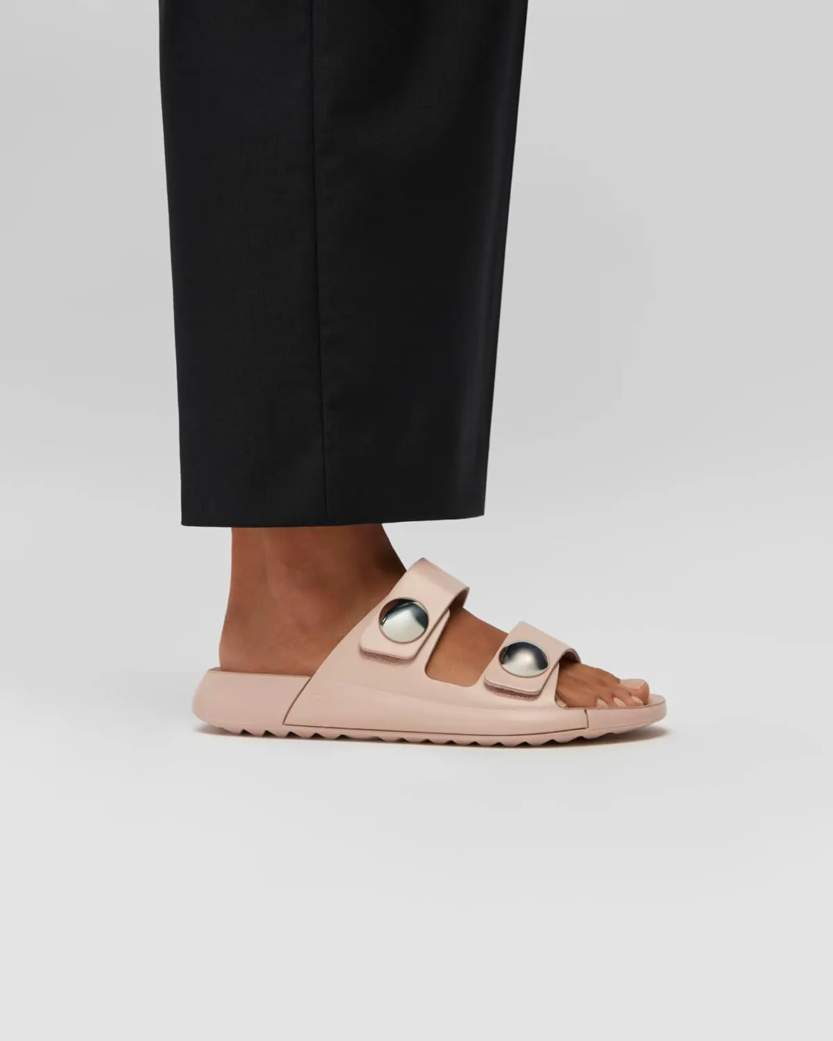ECCO Women's Cozmo Two Band Button Slide Sandal