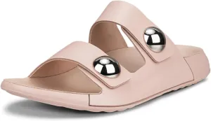 ECCO Women's Cozmo Two Band Button Slide Sandal
