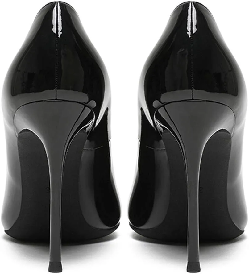 Eldof Womens Pointed Toe Pumps High Heel Stilettos Classic Slip On 4" Heels Wedding Party Office Pumps for Women