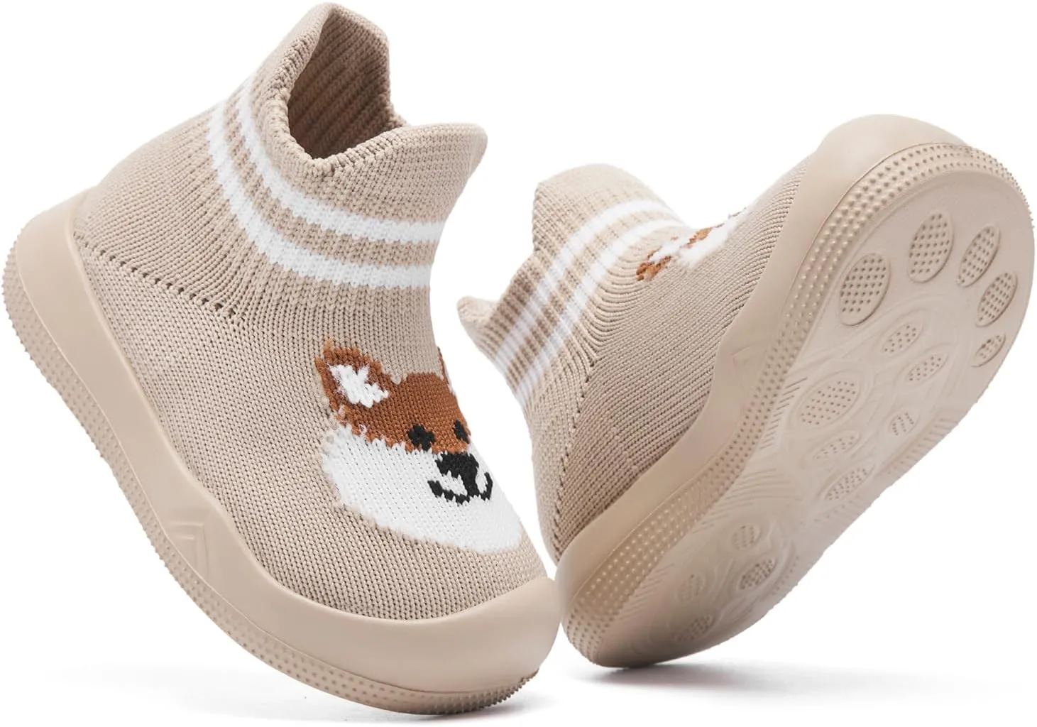 Engtoy Baby Sock Shoes Baby Walking Shoes Infant Non-Slip Breathable Slippers with Soft Rubber Sole Baby Boys Girls Slip On Sneakers