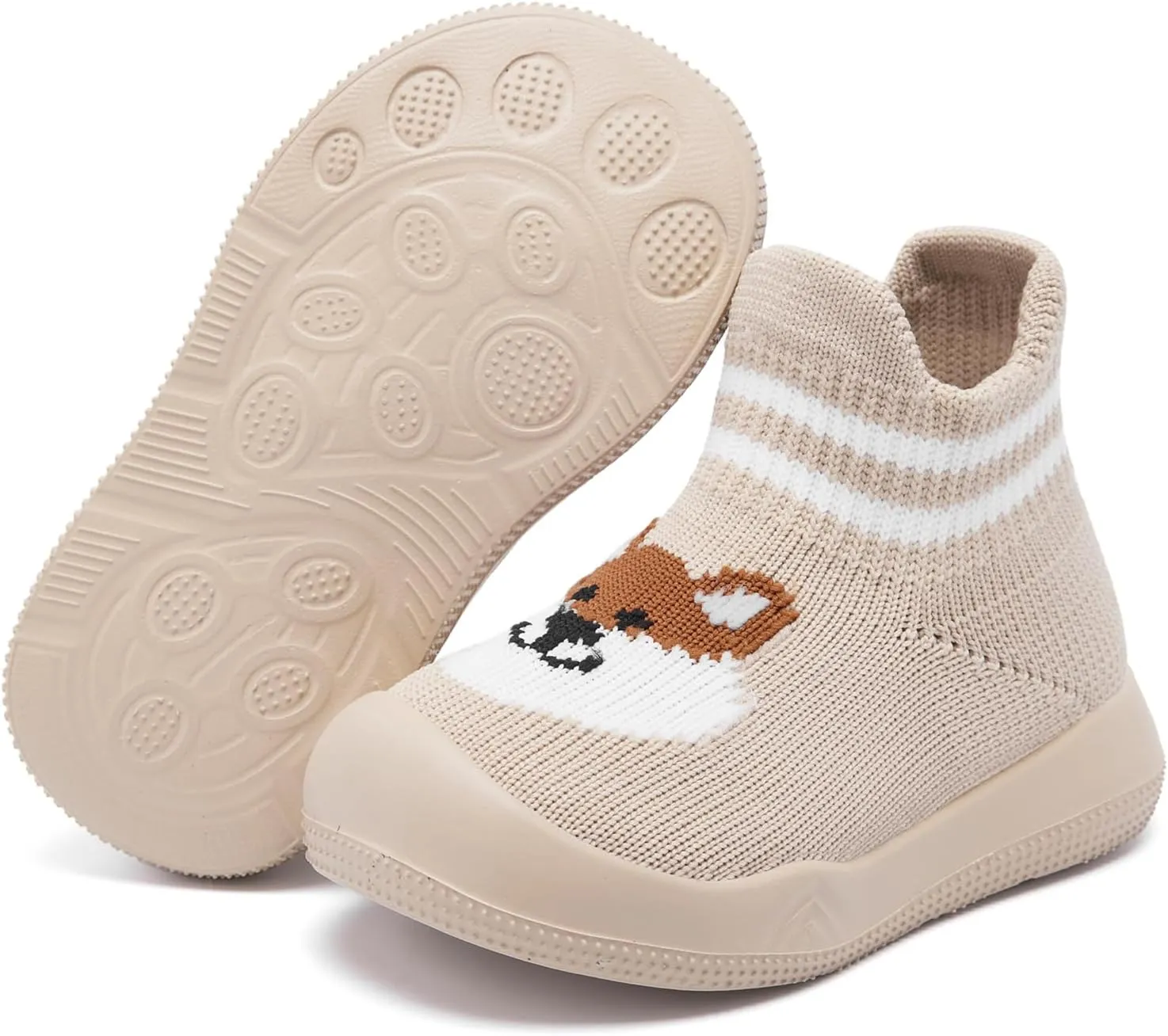 Engtoy Baby Sock Shoes Baby Walking Shoes Infant Non-Slip Breathable Slippers with Soft Rubber Sole Baby Boys Girls Slip On Sneakers