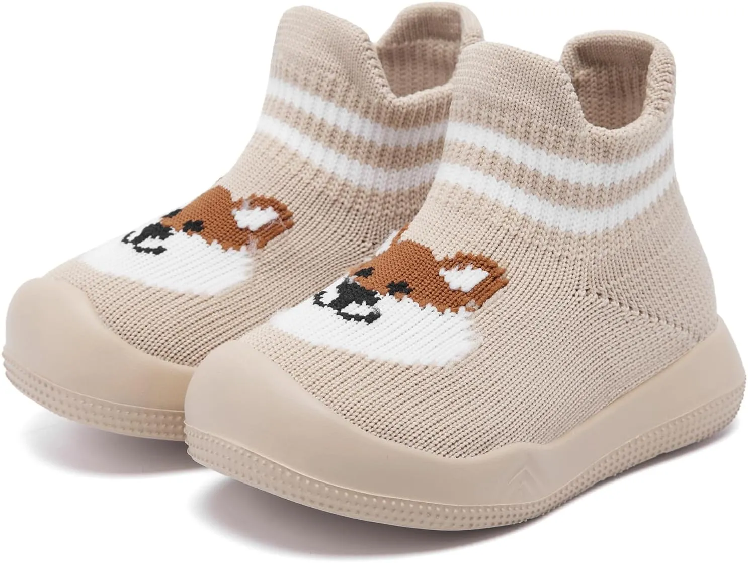 Engtoy Baby Sock Shoes Baby Walking Shoes Infant Non-Slip Breathable Slippers with Soft Rubber Sole Baby Boys Girls Slip On Sneakers