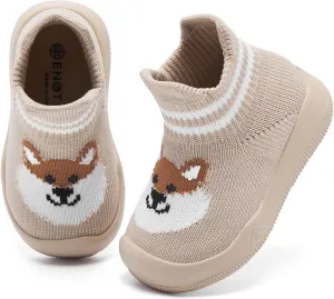 Engtoy Baby Sock Shoes Baby Walking Shoes Infant Non-Slip Breathable Slippers with Soft Rubber Sole Baby Boys Girls Slip On Sneakers