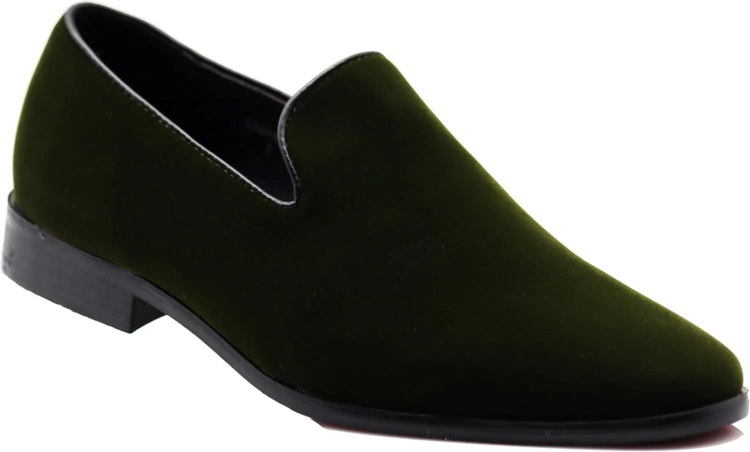 Enzo Romeo Men's Fashion Formal Tuxedo Slip On Loafer Velvet Dress Shoes SKO03