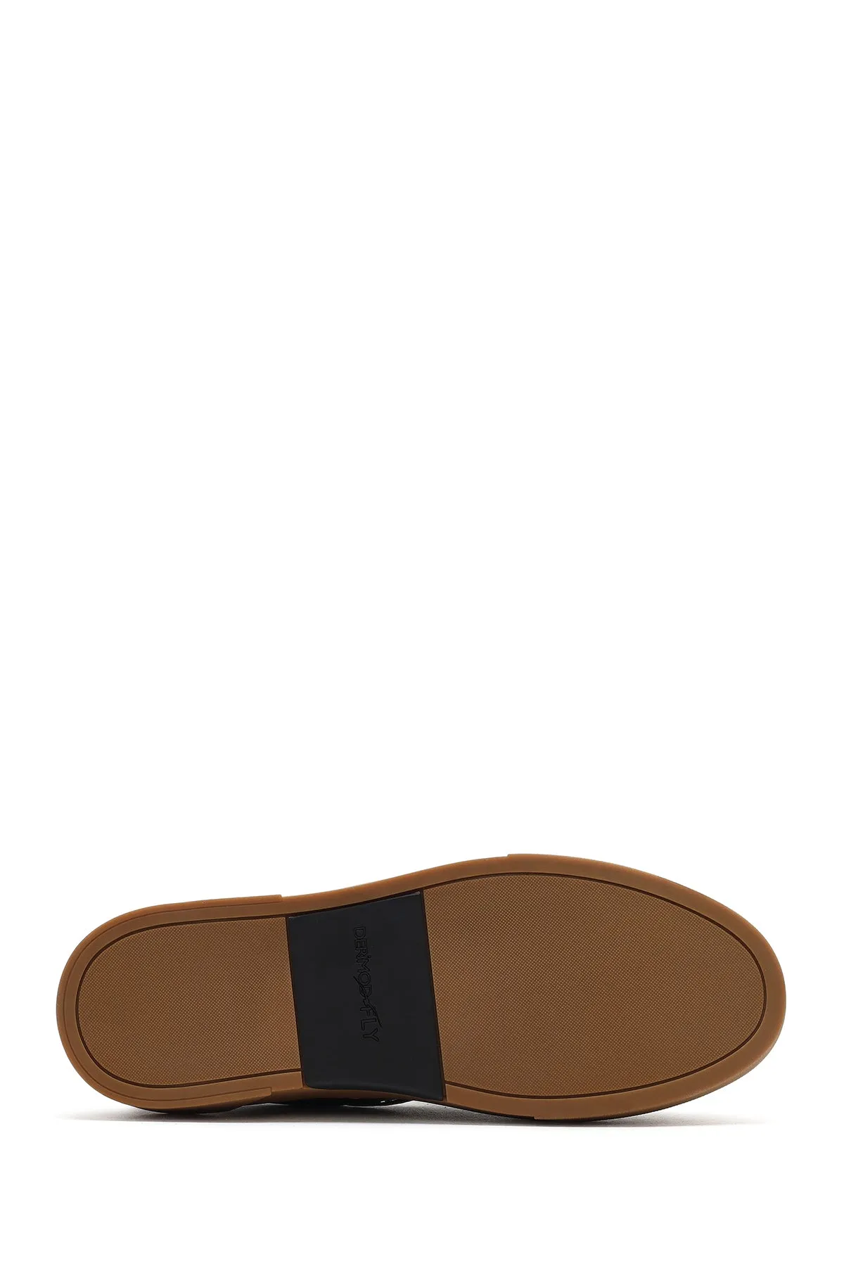 Erkek Siyah Püsküllü Deri Loafer