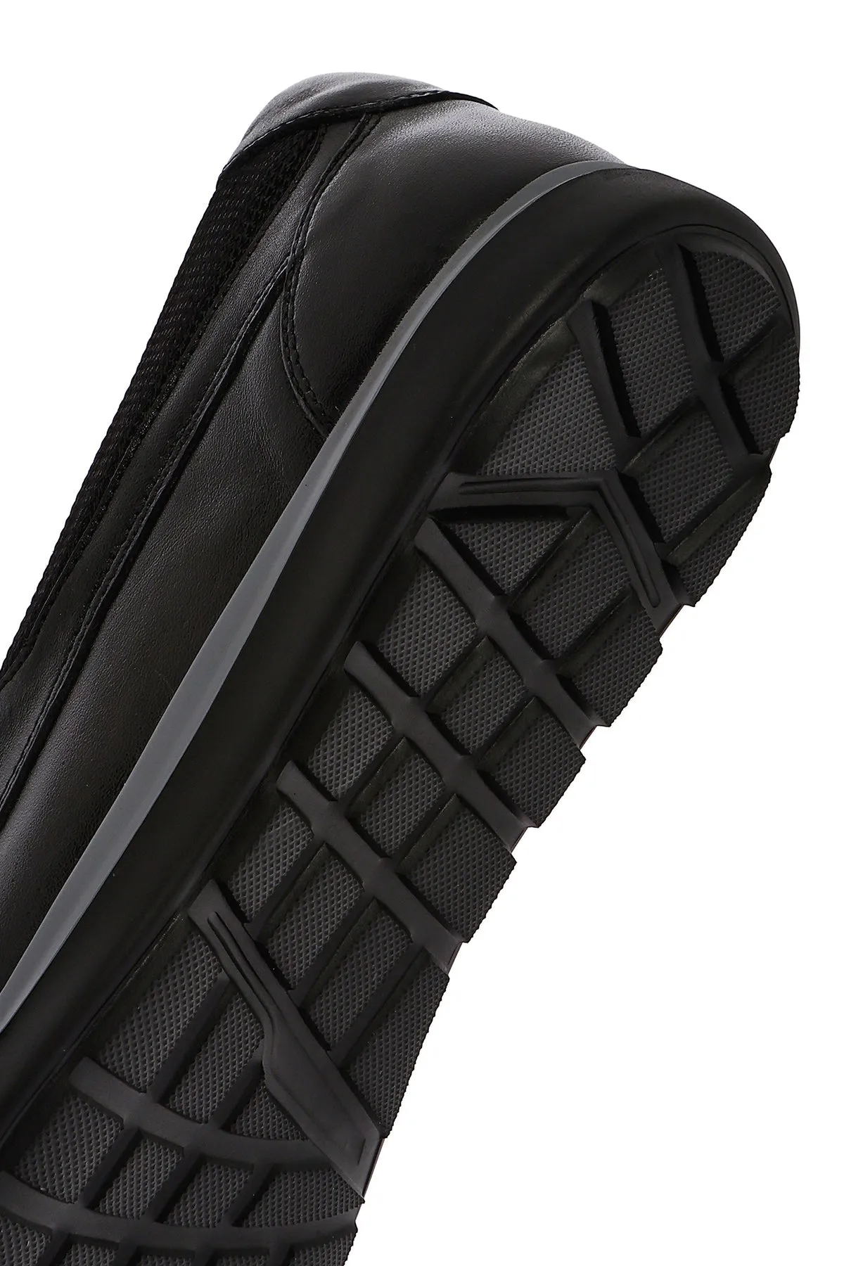 Erkek Siyah Rugan Deri Klasik Loafer