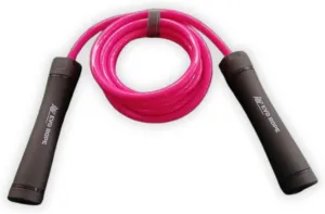 EVO Rope Weighted Jump Rope – Heavy PVC Speed Rope for Cardio, HIIT, Boxing, Home Gym Workouts – Adjustable Length – Anti-Slip Handles – Performance Pink