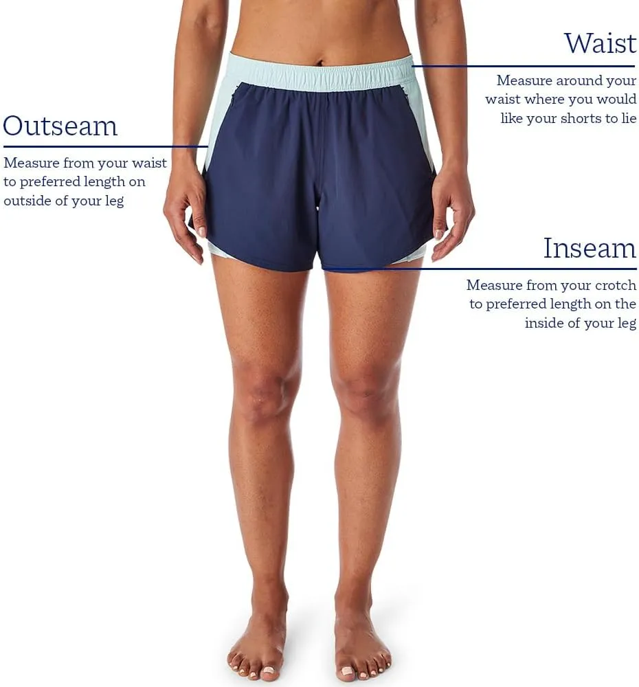 Fair Harbor The Corliss Short –– Women's Athletic Short, 5-Inch Inseam –– Quick Dry with Short Liner