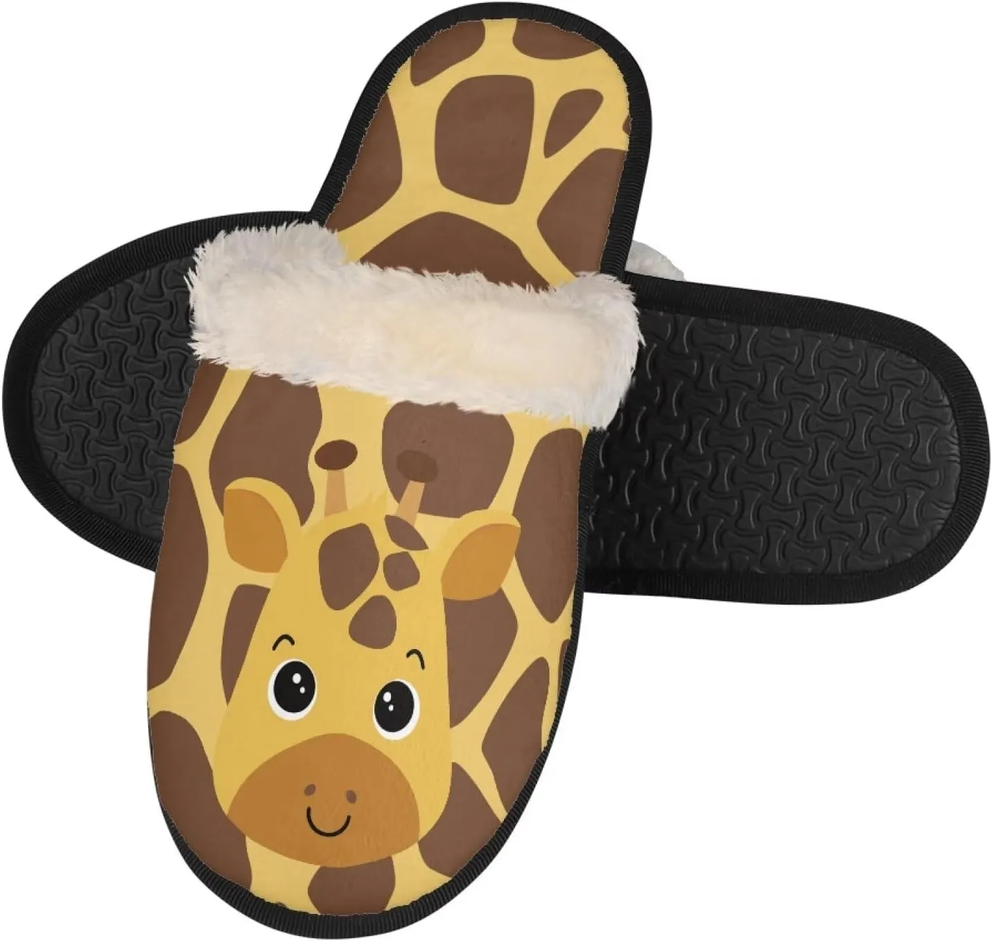 Fall Fuzzy Slippers for Man Anti-Skid Slippers for Women Indoor Fluffy Ultra Soft House Slippers for Autumn Winter