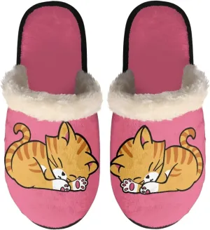 Fall Fuzzy Slippers for Man Anti-Skid Slippers for Women Indoor Fluffy Ultra Soft House Slippers for Autumn Winter