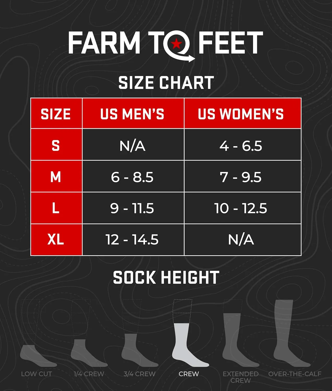 Farm to Feet Yadkin Trail Full Cushion Crew Sock