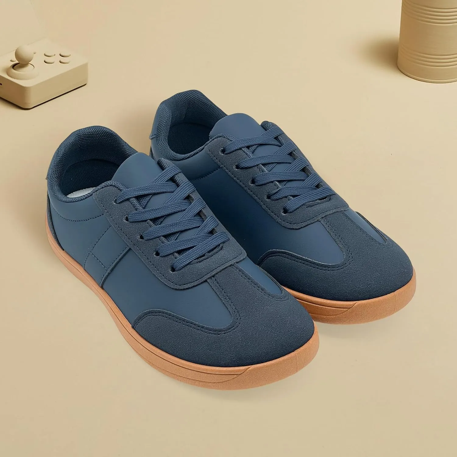 Fashion Sneakers for Women Men, Classic Casual Retro Trainer Shoes Low-Top Comfortable Breathable Walking Flat Tennis Shoes