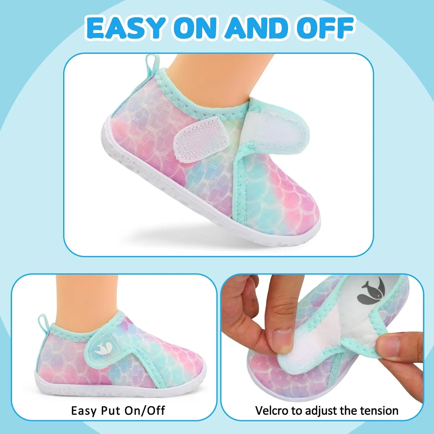 FEETCITY Baby Boys Girls Water Sport Shoes Barefoot Kids Aqua Socks Quick-Dry Beach Swim Pool Shoes