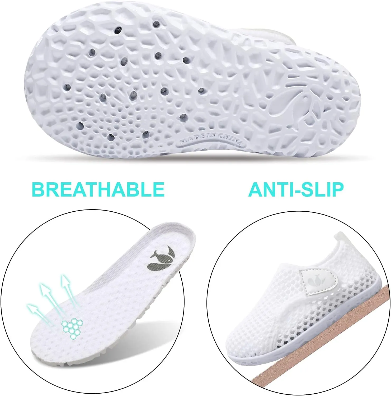 FEETCITY Baby Boys Girls Water Sport Shoes Barefoot Kids Aqua Socks Quick-Dry Beach Swim Pool Shoes