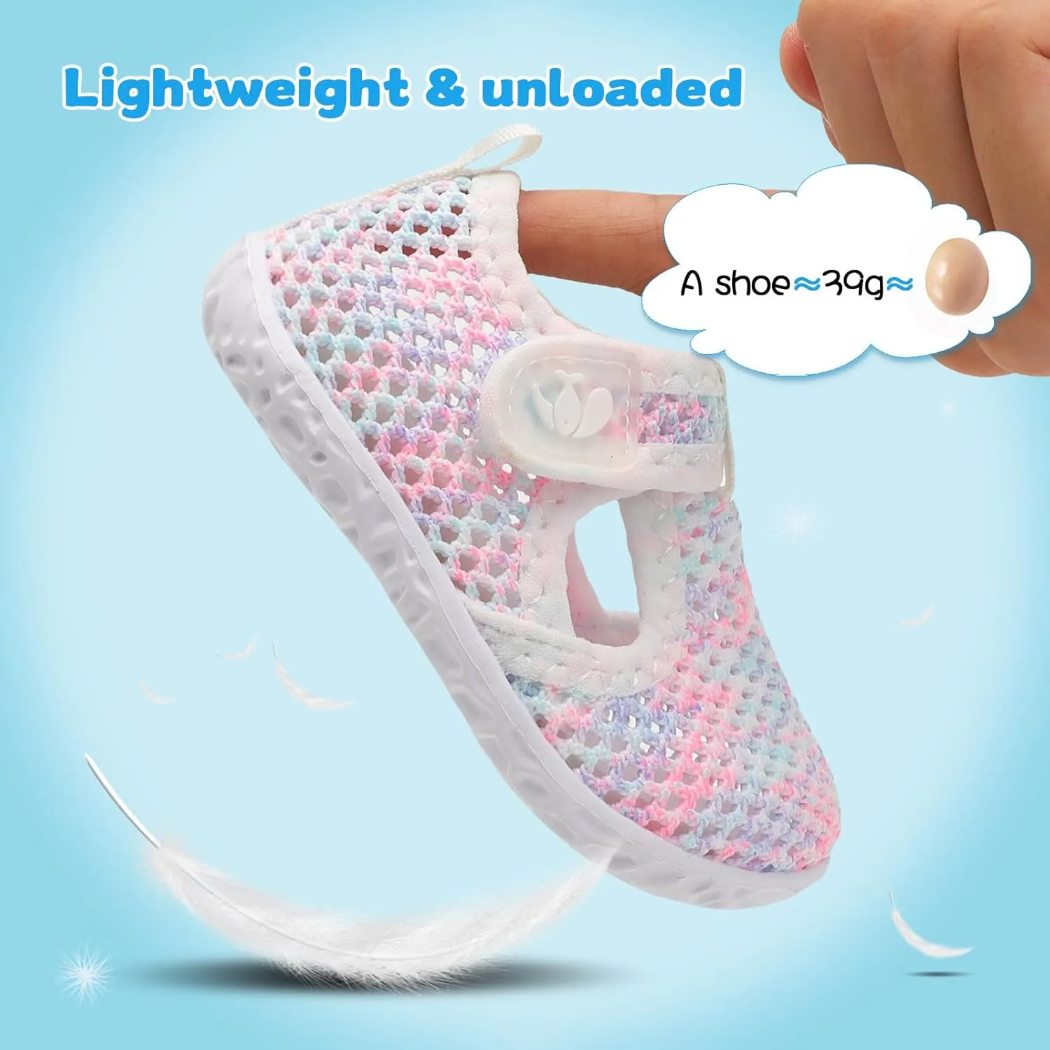 FEETCITY Boys Girls Water Shoes Kids Aqua Socks Quick Dry Barefoot for Beach Swimming Pool