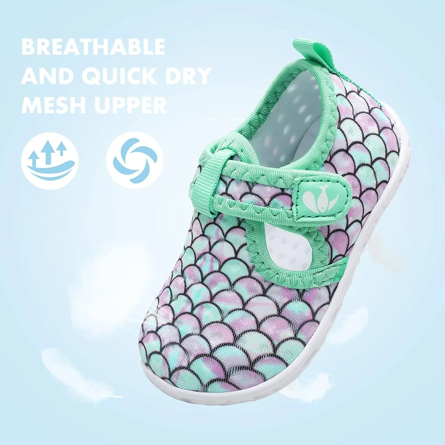 FEETCITY Boys Girls Water Shoes Kids Aqua Socks Quick Dry Barefoot for Beach Swimming Pool