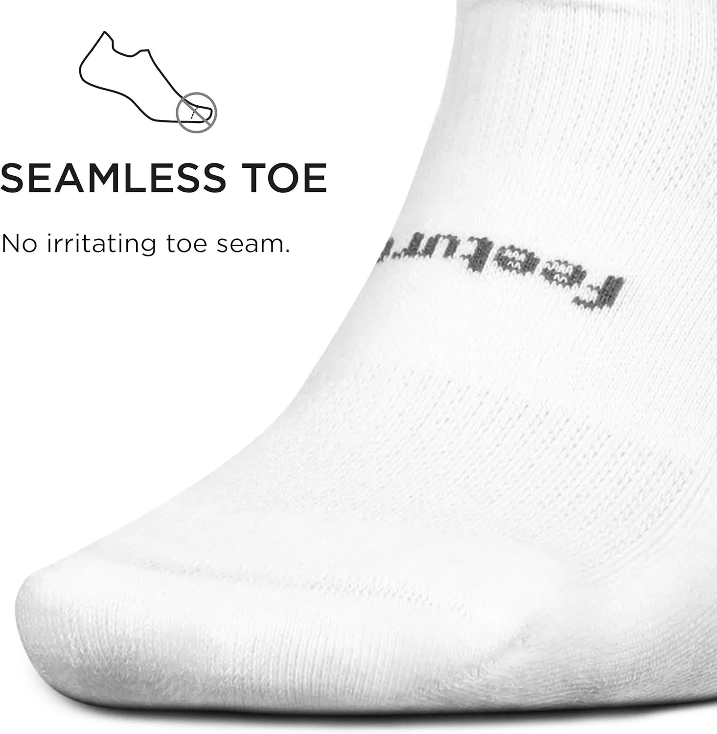 Feetures High Performance Max Cushion Ankle Sock - No Show Socks for Women & Men with Heel Tab - (1 Pair)