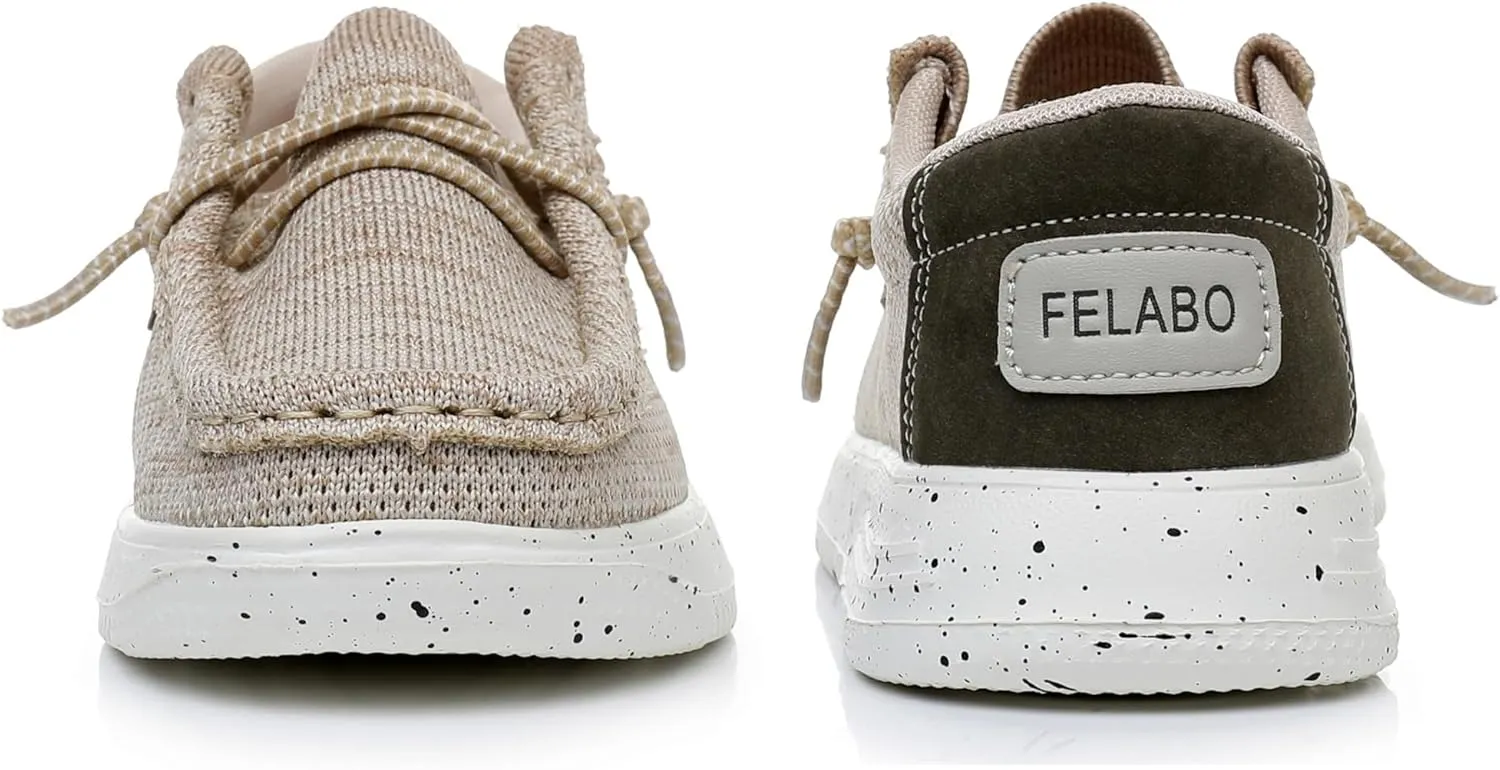 Felabo Boys & Girls Slip-On Loafers – Lightweight, Breathable & Comfortable Casual Shoes, Easy Wear (Toddler/Little Kid/Big Kid)