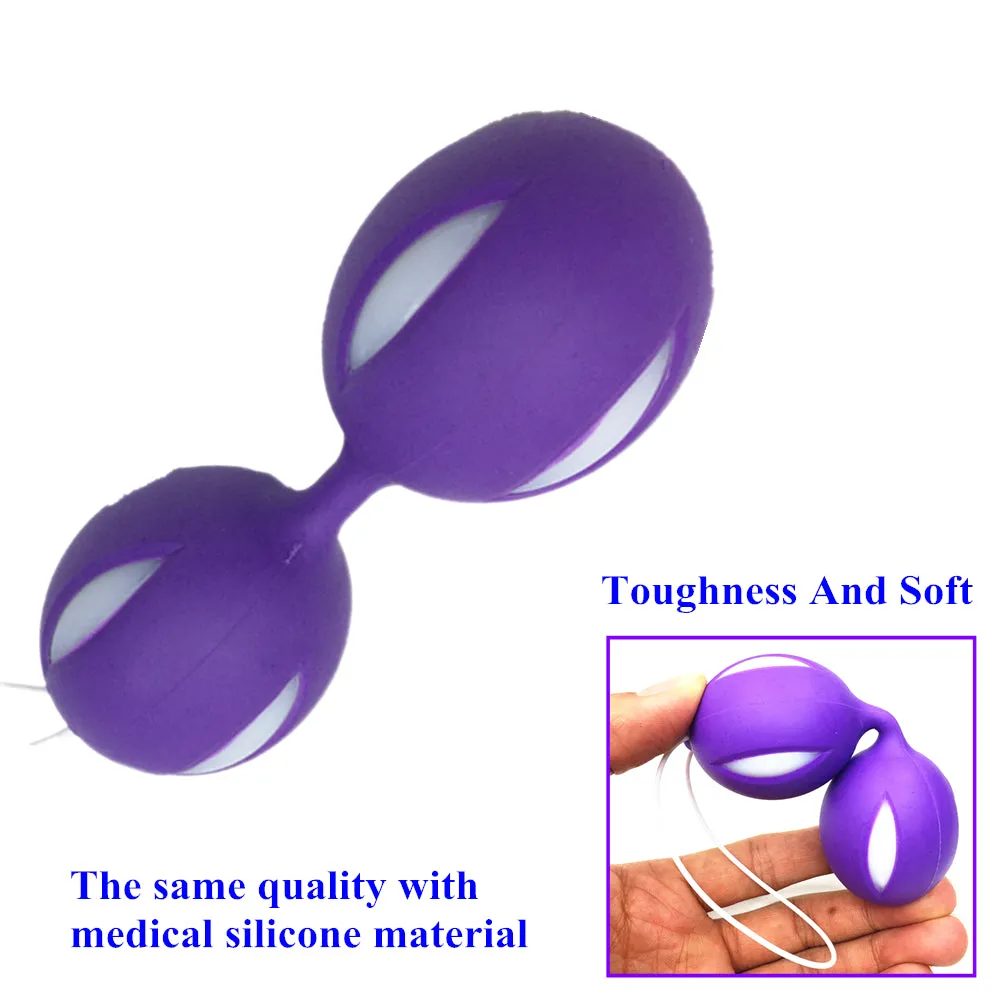 Female Smart Duotone Ben Wa Ball Weighted Female Kegel Vaginal Tight Exercise Machine Vibrators Sex Toys
