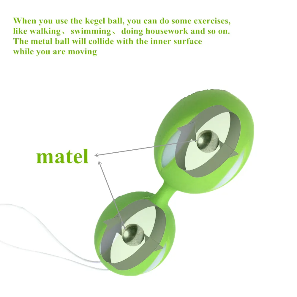 Female Smart Duotone Ben Wa Ball Weighted Female Kegel Vaginal Tight Exercise Machine Vibrators Sex Toys