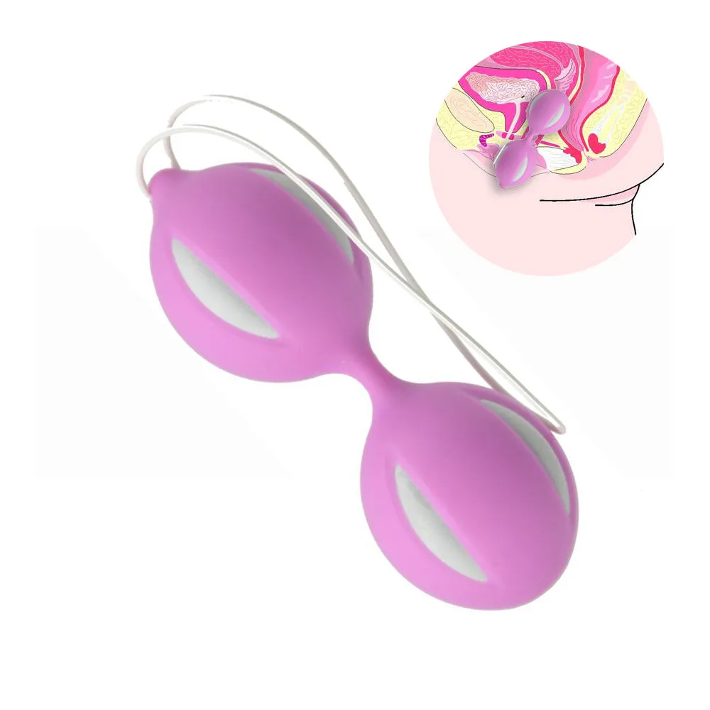 Female Smart Duotone Ben Wa Ball Weighted Female Kegel Vaginal Tight Exercise Machine Vibrators Sex Toys