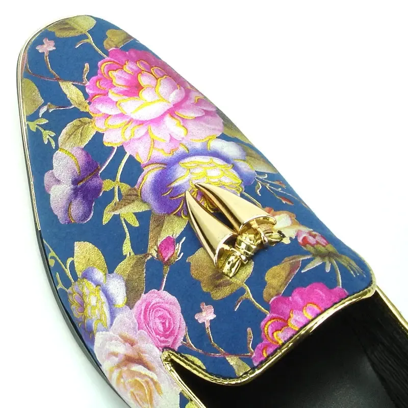 Fiesso FI-7155 Blue Loafers