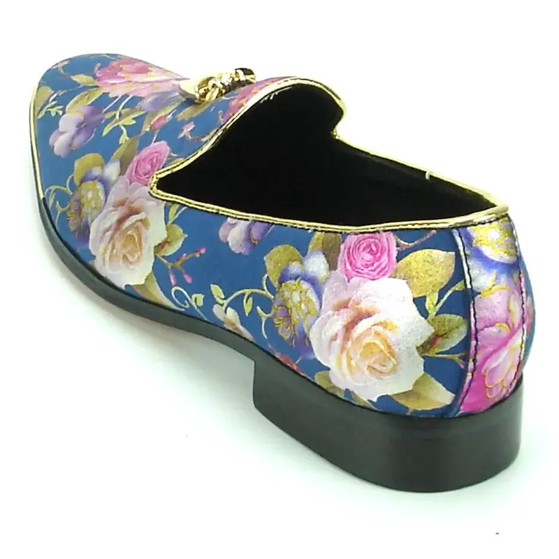 Fiesso FI-7155 Blue Loafers