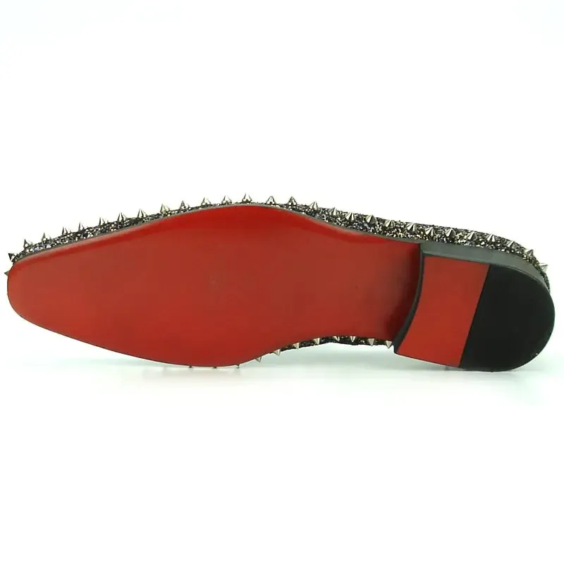 Fiesso FI-7198 Black Loafers