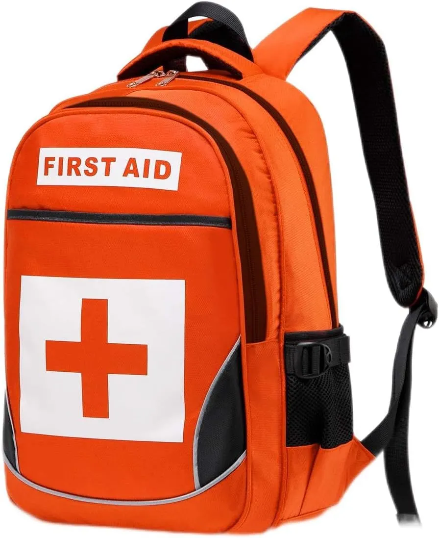 First Aid Bag Empty Red Emergency Medical Bag