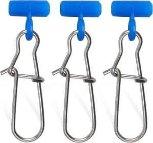 Fishing Sinker Slides High-Strength Braid Line Sinker Sliders with Duo-Lock Snap Saltwater Heavy Duty Sinker Weights Connector for Catfish Striper Surf Fishing Rig