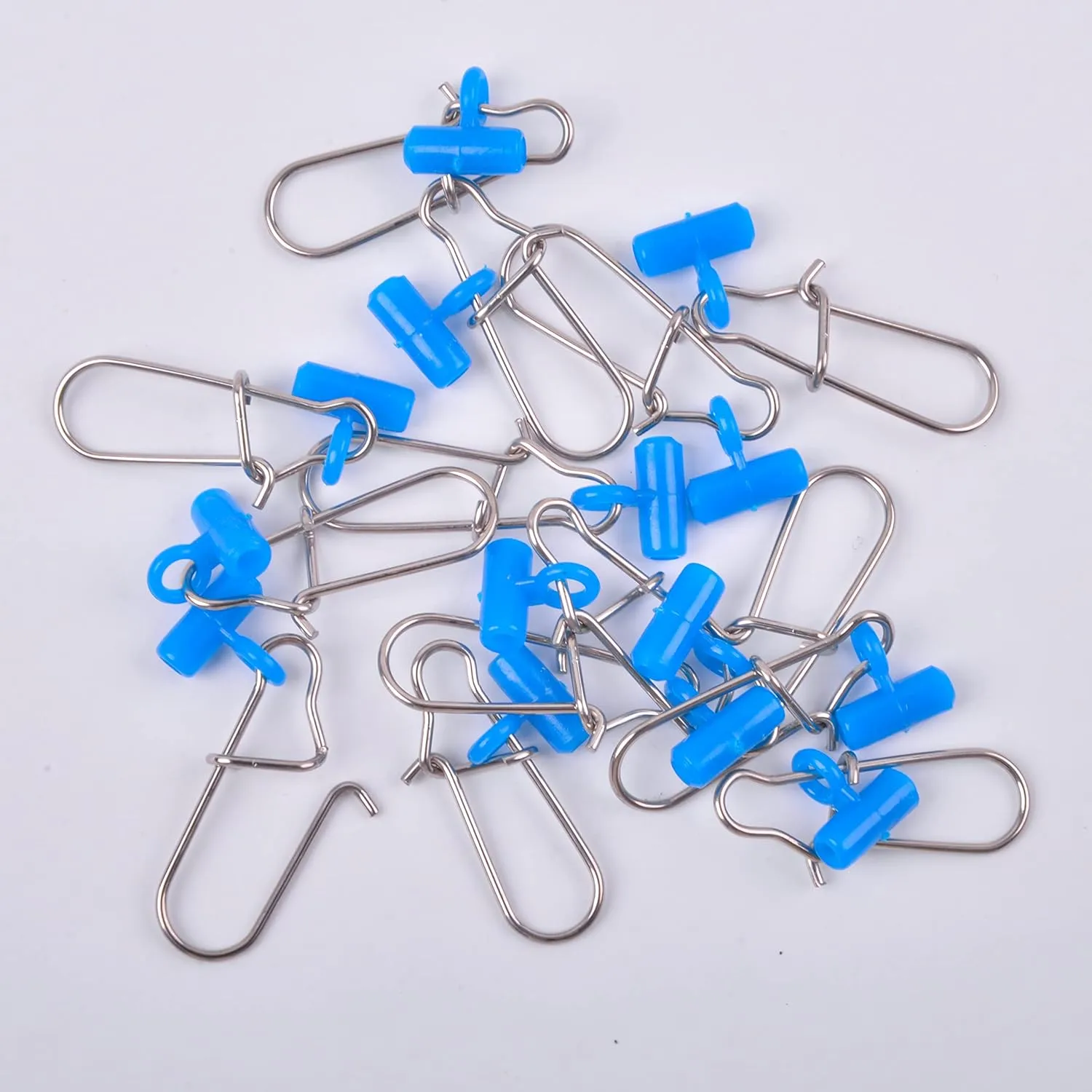 Fishing Sinker Slides High-Strength Braid Line Sinker Sliders with Duo-Lock Snap Saltwater Heavy Duty Sinker Weights Connector for Catfish Striper Surf Fishing Rig