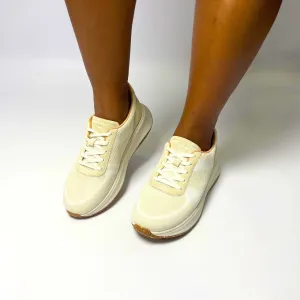Fitflop F-MODE E01 KNIT FLATFORM white sneaker