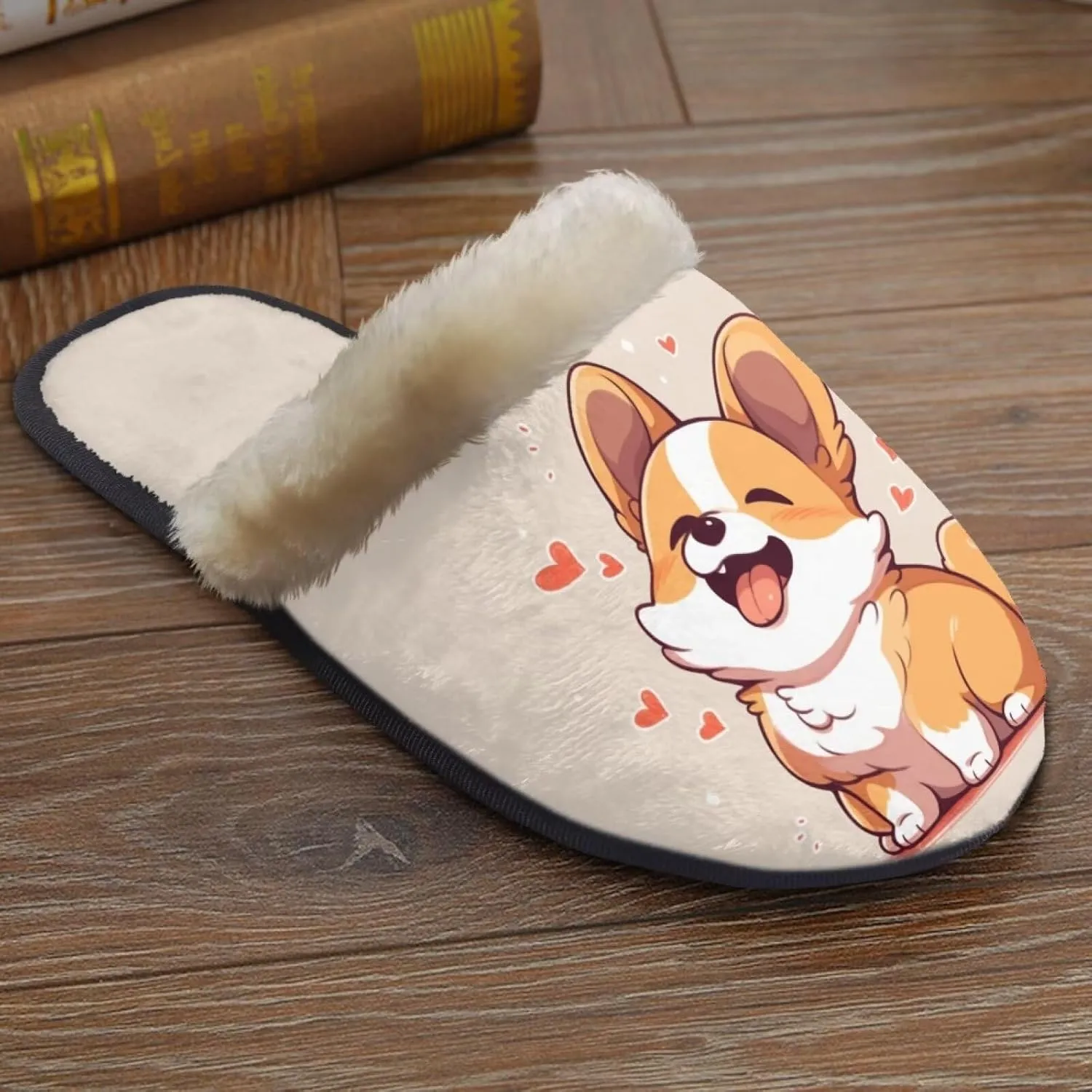 Flashideas House Slippers for Woman Fuzzy Keep Warm for Winter Indoor Soft Cushion Non-slip Fluffy Slides Slippers