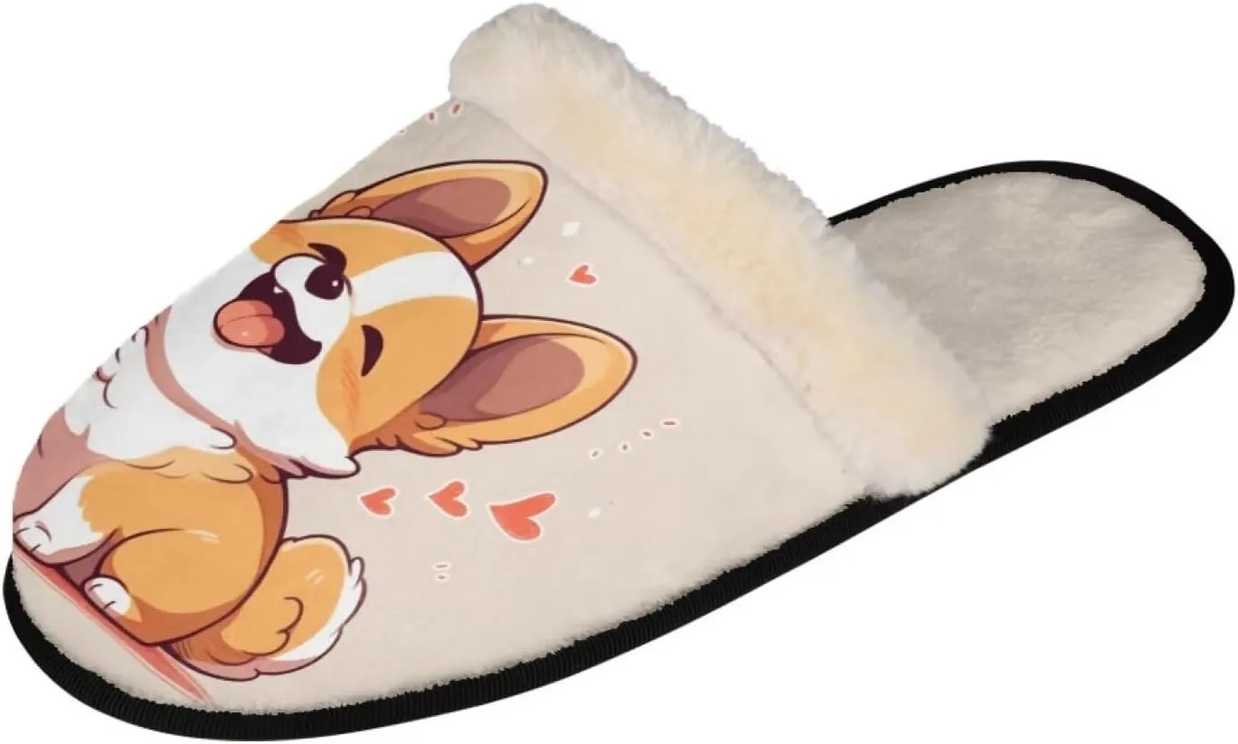 Flashideas House Slippers for Woman Fuzzy Keep Warm for Winter Indoor Soft Cushion Non-slip Fluffy Slides Slippers