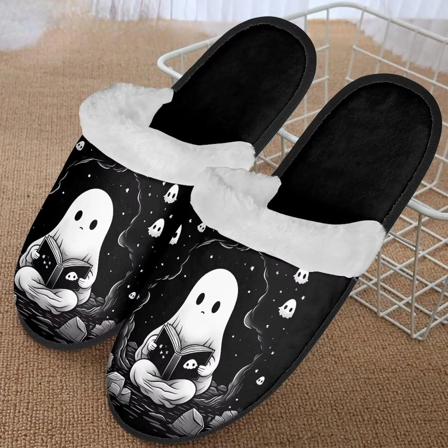 Flashideas House Slippers for Woman Fuzzy Keep Warm for Winter Indoor Soft Cushion Non-slip Fluffy Slides Slippers
